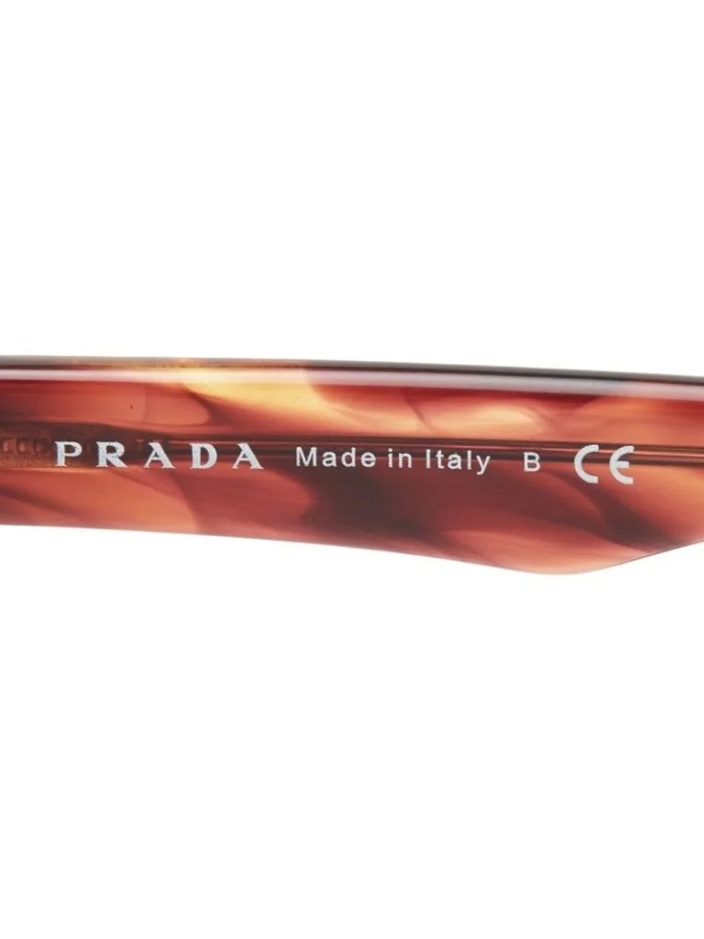 Prada Logo Wellington Sunglasses Brown Acetate Eyewear